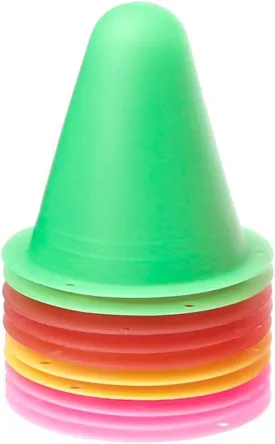 10 Pcs Skate Marker Cones Roller Football Soccer Training Equipment Marking Cup