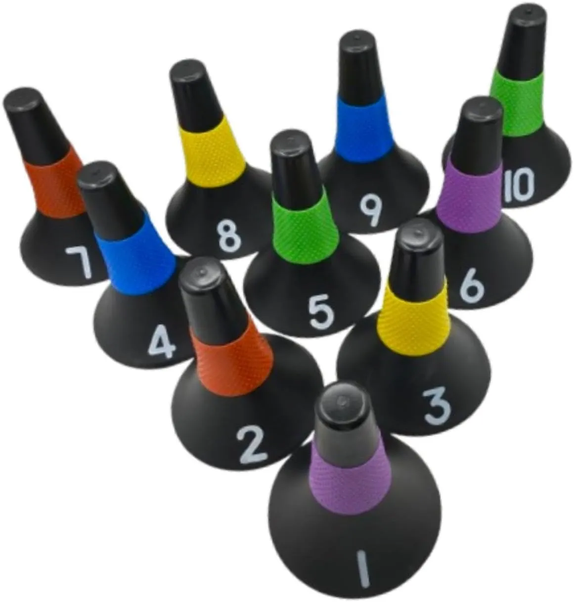 10 Pieces Soccer Cones Roadblocks Signs Versatile Field Markers,Football Training Markers,for Obstacle Course Outdoor Activity
