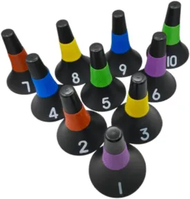 10 Pieces Soccer Cones Roadblocks Signs Versatile Field Markers,Football Training Markers,for Obstacle Course Outdoor Activity