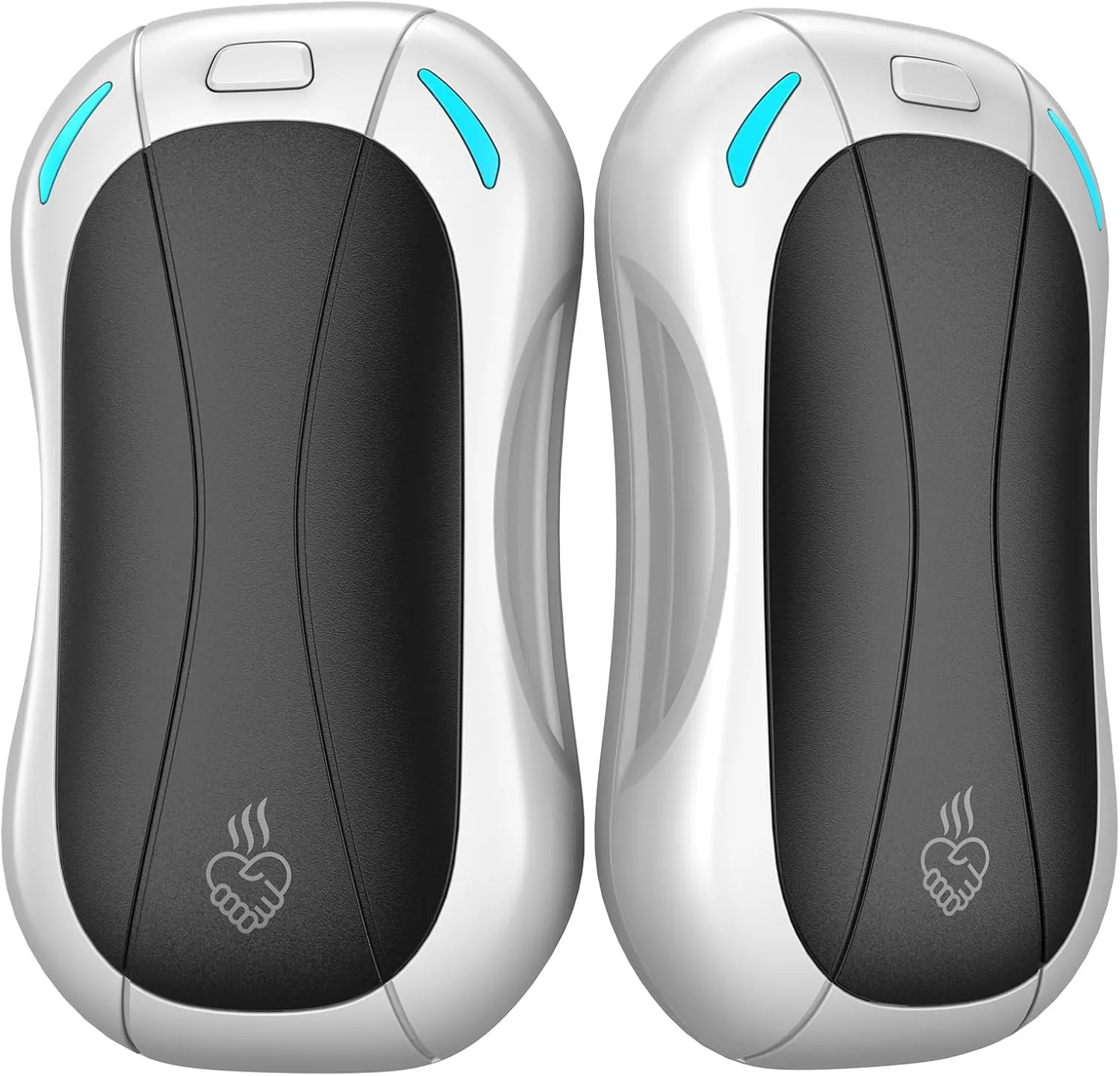 2 Pack Hand Warmers Rechargeable 6000mAh,FANDLISS Electric Hot Hands Hand Warmers,Quick Heating Pocket Heater Reusable Hand Warmer for Outdoor/Camping/Skiing, for Men/Women