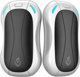2 Pack Hand Warmers Rechargeable 6000mAh,FANDLISS Electric Hot Hands Hand Warmers,Quick Heating Pocket Heater Reusable Hand Warmer for Outdoor/Camping/Skiing, for Men/Women