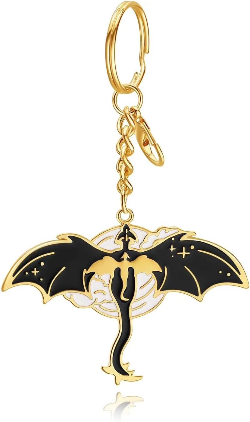 4th Merch Keychain Merchandise Dragon Wing Key Chain Accessories Book Lovers Gifts