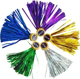 5 Assorted Color Jegi Kicks Game Set - Jegichagi Korean Game Set - Korean Hacky Sack with Bells for Traditional Korean Games in Squid Game Games