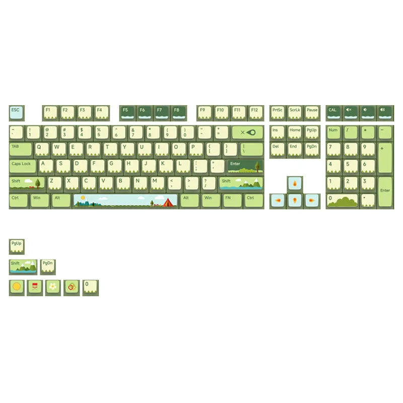 Akko Countryside & Mousse Cake ASA Profile PBT Keycap Set 116 Keys