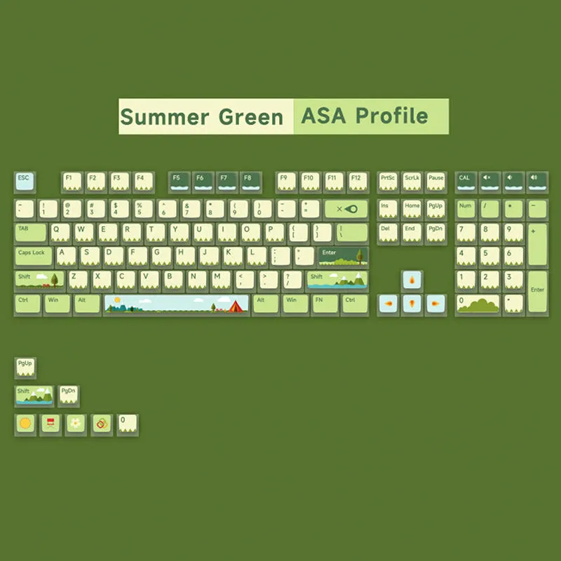 Akko Countryside & Mousse Cake ASA Profile PBT Keycap Set 116 Keys