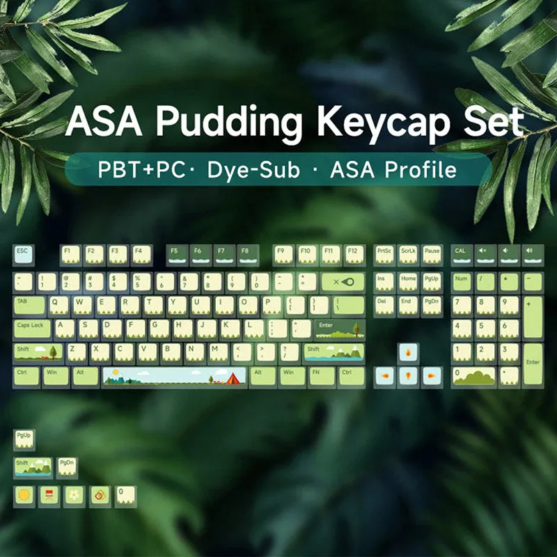 Akko Countryside & Mousse Cake ASA Profile PBT Keycap Set 116 Keys