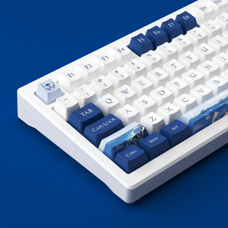 Akko MOD 007B HE PC Santorini Tri-Mode RGB Hot-Swappable Mechanical Keyboard (Kailh Sakura Pink Magnetic Switch)