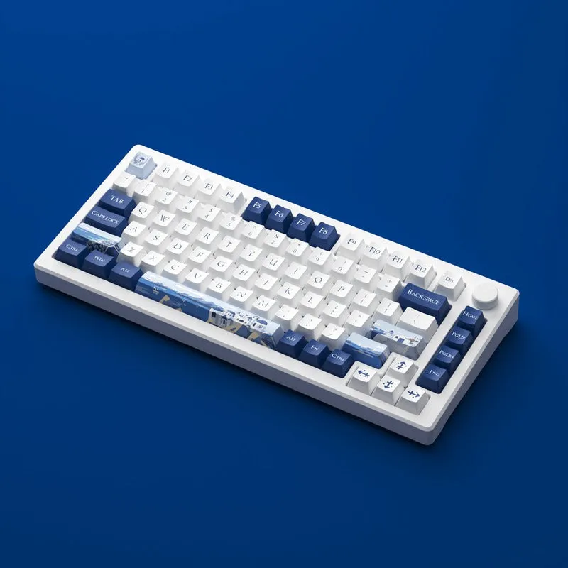Akko MOD 007B HE PC Santorini Tri-Mode RGB Hot-Swappable Mechanical Keyboard (Kailh Sakura Pink Magnetic Switch)
