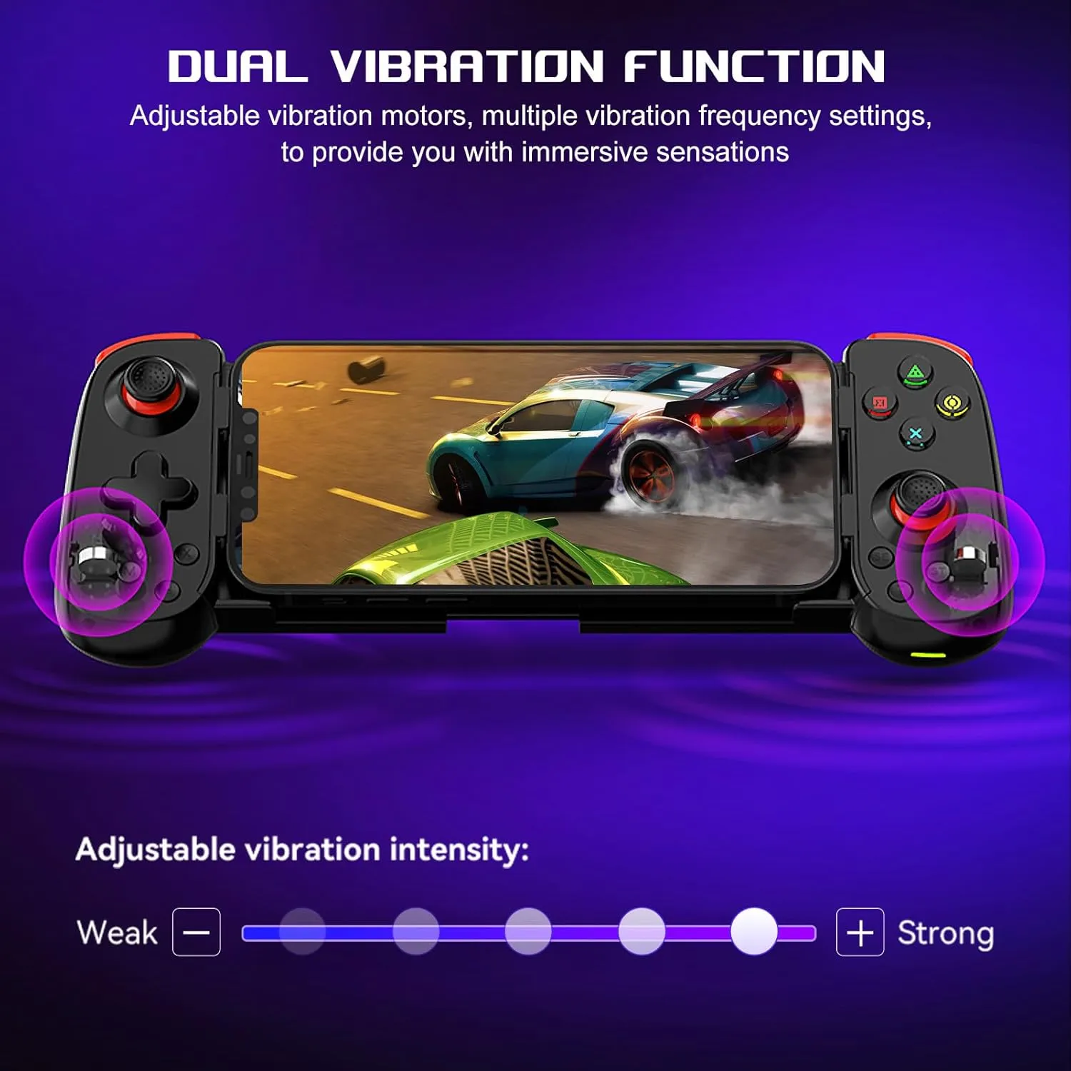 arVin Mobile Game Controller for iPhone 16/15/14/iPad/Galaxy S24/23/22/Android Phone/Tablet, Wireless Gamepad for Xbox Cloud Gaming/PS Remote Play/Call of Duty Warzone Mobile/Genshin/Roblox/Diablo