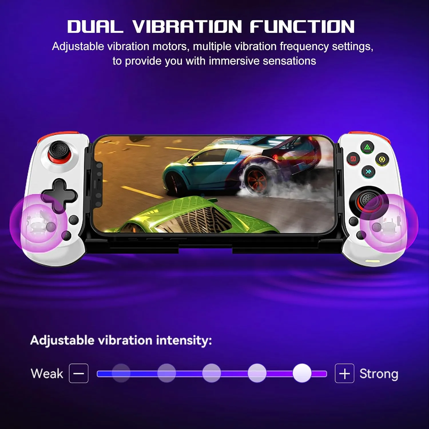 arVin Wireless Controller for iPhone/iPad/iOS/Android/Tablet/PC/Switch, Phone Game Controller Joystick for Xbox Cloud Gaming/PS Remote Play/Steam Link - Bluetooth Gamepad for iPhone 16/15/Samsung