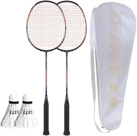 Badminton Racquet,Badminton Rackets,All Carbon Fiber Lightweight 4u Professional Competition Durable Offensive Racket,Suitable for Outdoor Fitness and Training