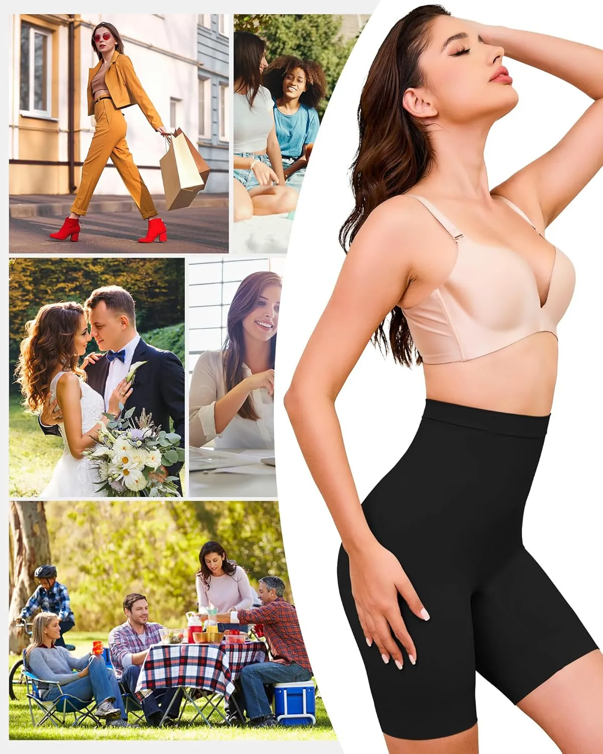 BESTENA Shapewear Tummy Control Shorts for Women High Waisted Seamless Girdles Body Shaper Thigh Slimmer Butt Lifter Panties