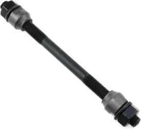 Bike Axle 130mm Bicycle Multiple Speed Front Hub Axle 5/16 Inch Black 26 tpi Hub Cone Lock Nut Washer Kit 1PCS
