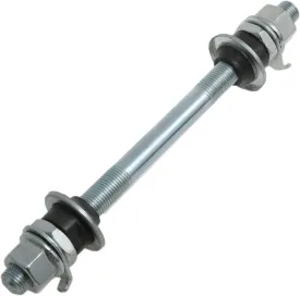 Bike Axle 150mm Bicycle Multiple Speed front Hub Axle 3/8 "Silver 26 TPI Hub Cone Lock Nut Washer Kit 1PCS
