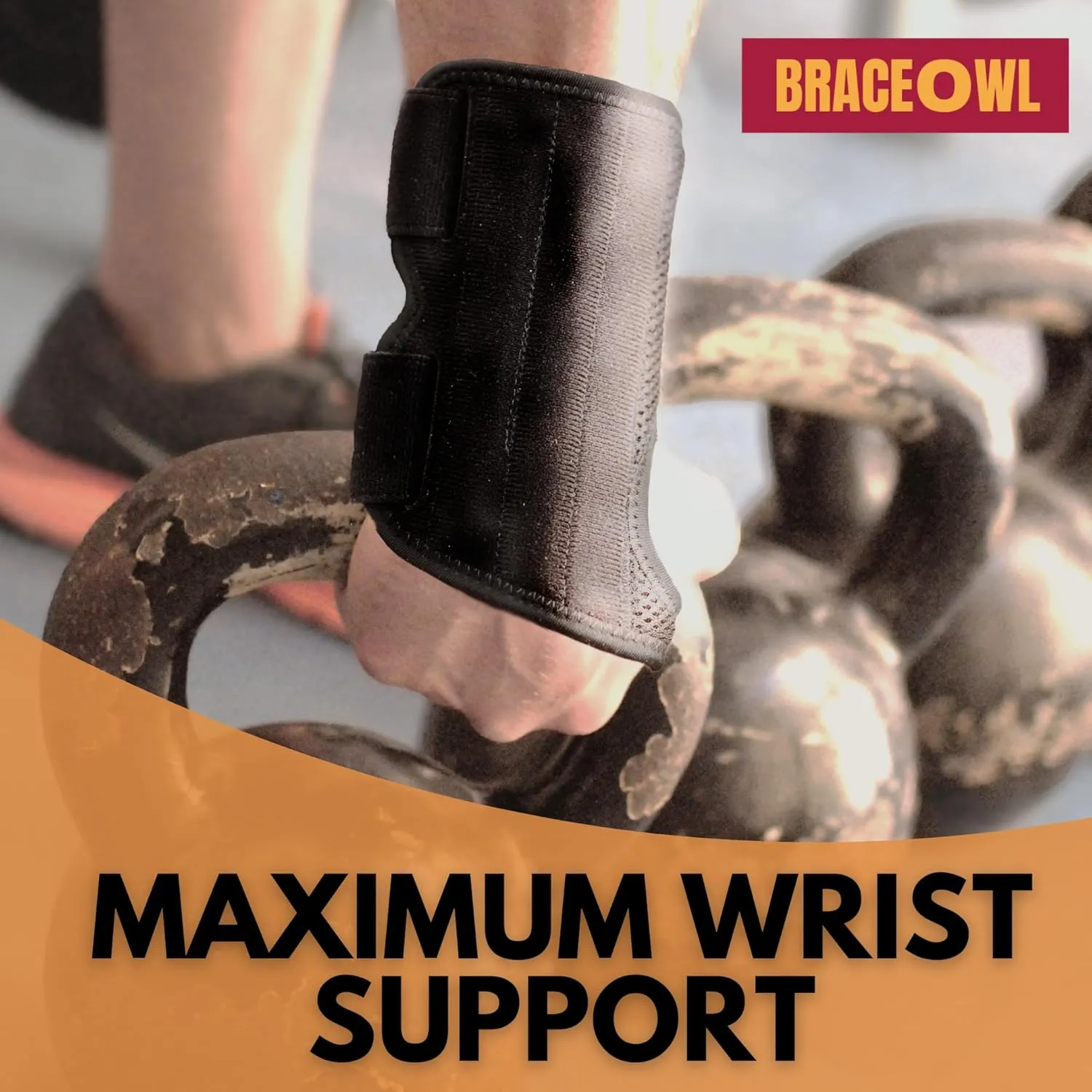 BRACEOWL-Carpal Tunnel Wrist Brace for Work, Daytime Adjustable Wrist Support with Splint for Typing, Gaming, Sports, Pain Relief For Arthritis, Tendonitis, Men, Women, Left Hand Standard