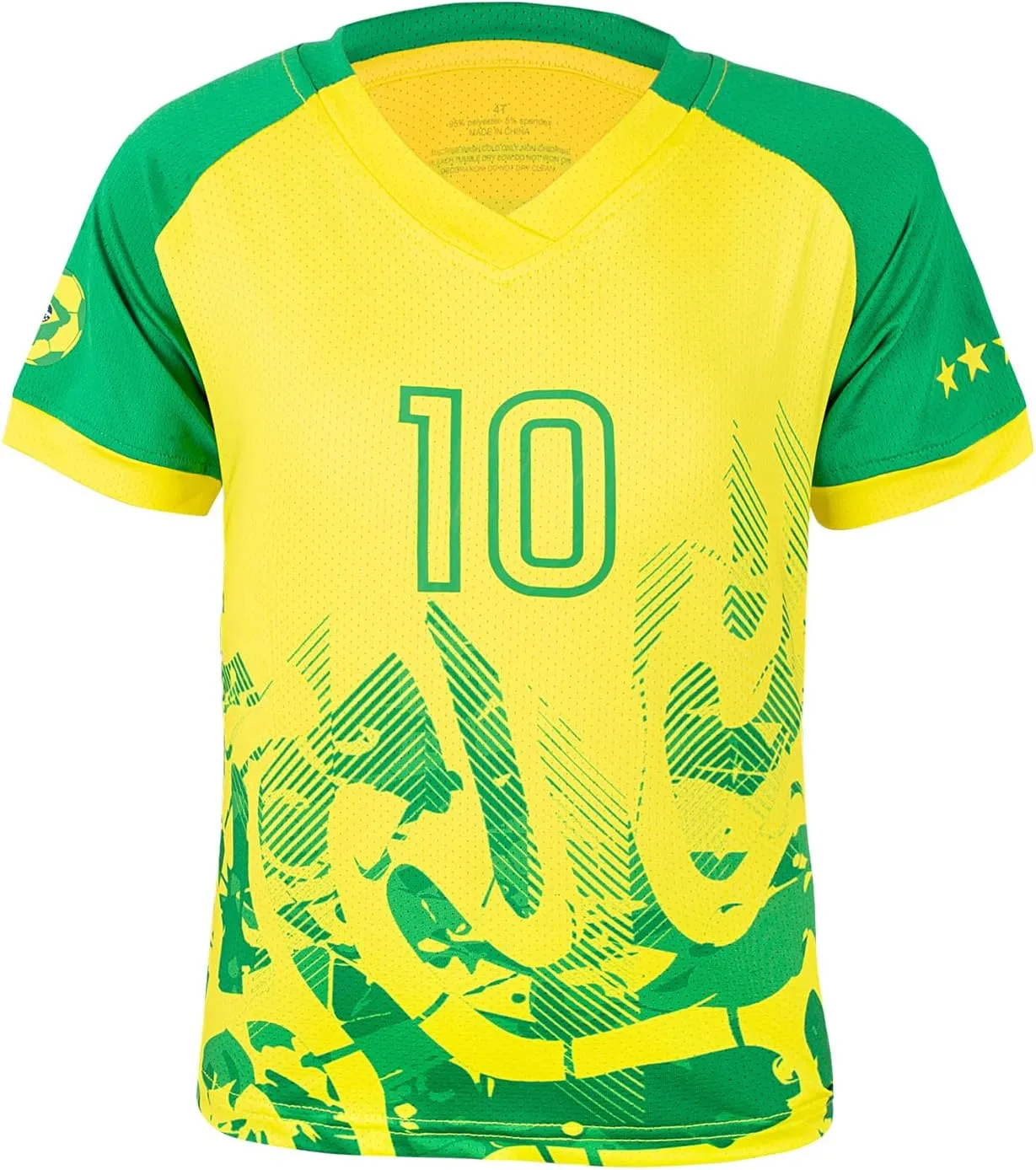 Cnins Kids' Soccer Jersey Kit - Breathable Poly-Spandex, Quick-Dry - Perfect for Youth Futbol Training & Gifts (2T-14Y)
