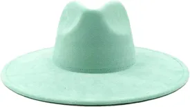 Fedoras Hat Brim Feather Accessories Wide Brim Jazz Hat Men and Women Panama Hat Sombrero 27 M55-58cm