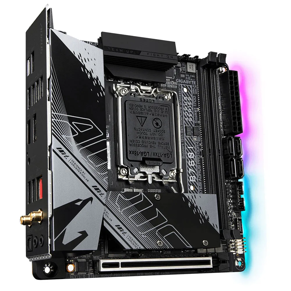 Gigabyte Mainboard B760i Aorus Pro Ddr4 - Mini-Itx - Socket Intel 1700 - Intel B760