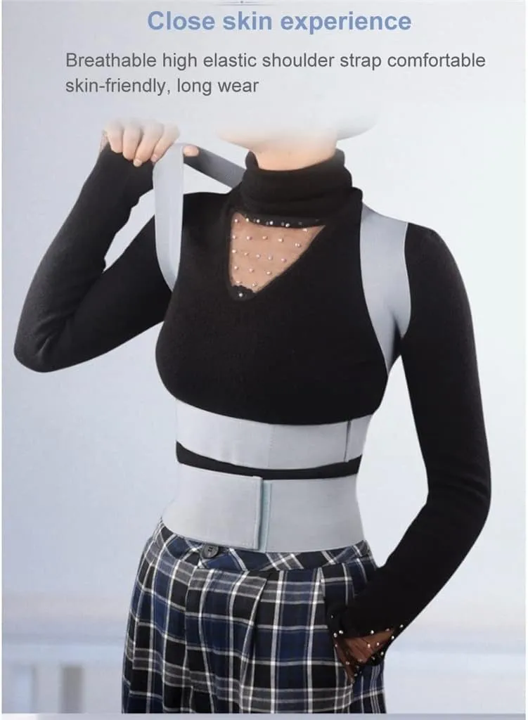Invisible Chest Orthopedic Device Back Brace Supports Waist Belt Spine Support Men Women Breathable Corset(L Code)
