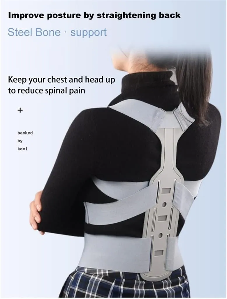 Invisible Chest Orthopedic Device Back Brace Supports Waist Belt Spine Support Men Women Breathable Corset(L Code)