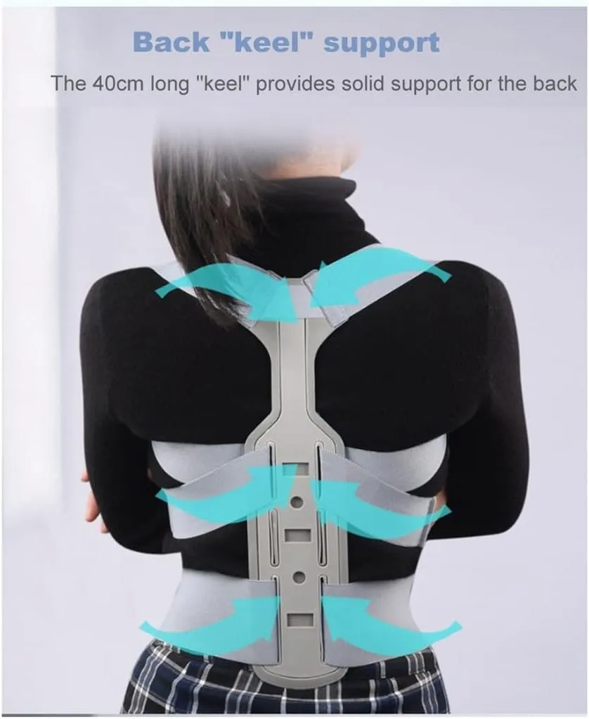 Invisible Chest Orthopedic Device Back Brace Supports Waist Belt Spine Support Men Women Breathable Corset(L Code)