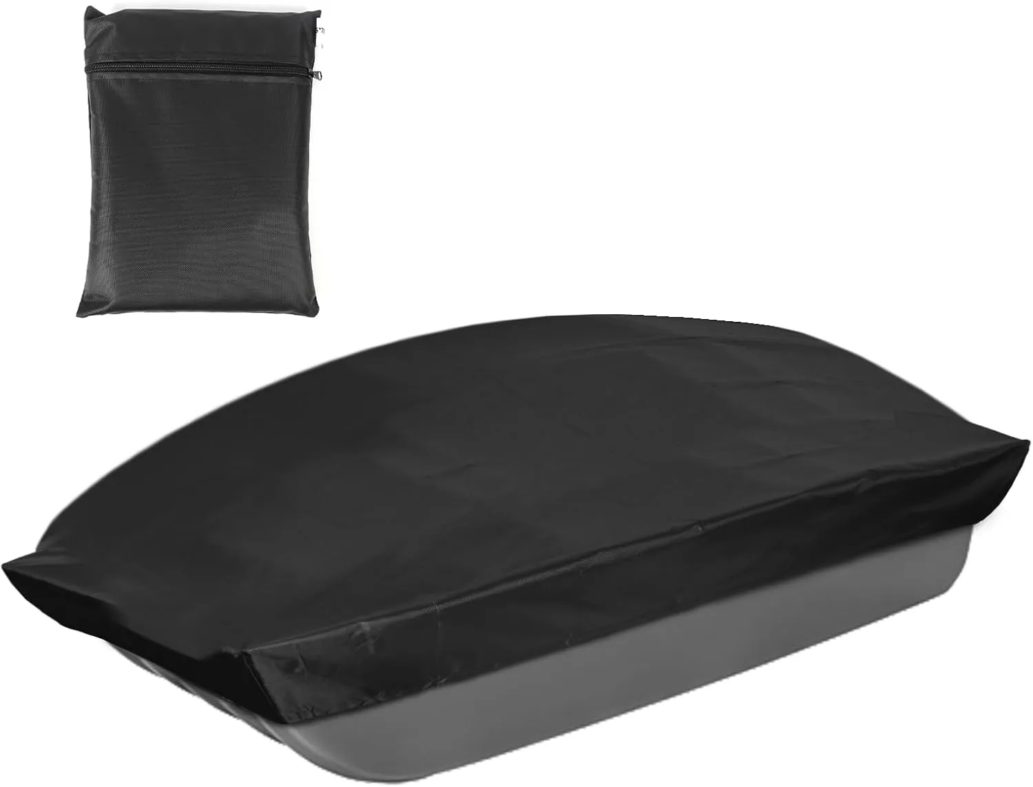 Jet Sled Cover, 68.9x33.46x7.87in 600D Oxford Cloth Ice Fishing Jet Sled Cover Ice Fishing Gear Accessories Waterproof Sun-Protection Sled Travel Cover for Outdoor Activities Winter Camping Hunting