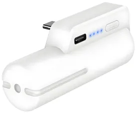 JUBOTY Battery Pack for Meta Quest 2, Fast Charging 5000mAh Lightweight Portable VR Extend Accessories Rechargeable Power Bank with Power Indicator for Extra 3 Hours Playing Time (White, 5000mAh,1PCs)