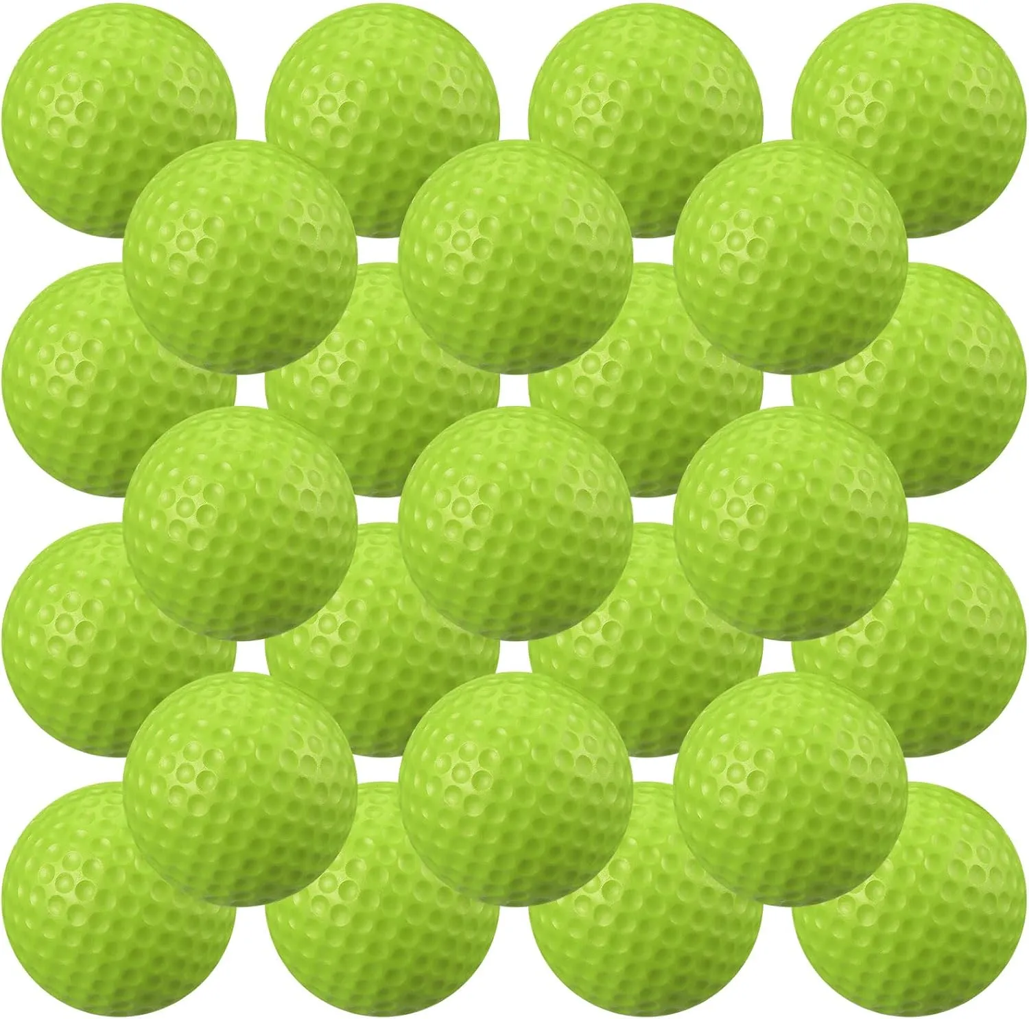 Junkin 24 Pcs Foam Golf Practice Balls Realistic Feel and Flight Training Sport Balls Elastic Soft Foam Golf Balls for Indoor or Outdoor Backyard Training