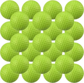 Junkin 24 Pcs Foam Golf Practice Balls Realistic Feel and Flight Training Sport Balls Elastic Soft Foam Golf Balls for Indoor or Outdoor Backyard Training