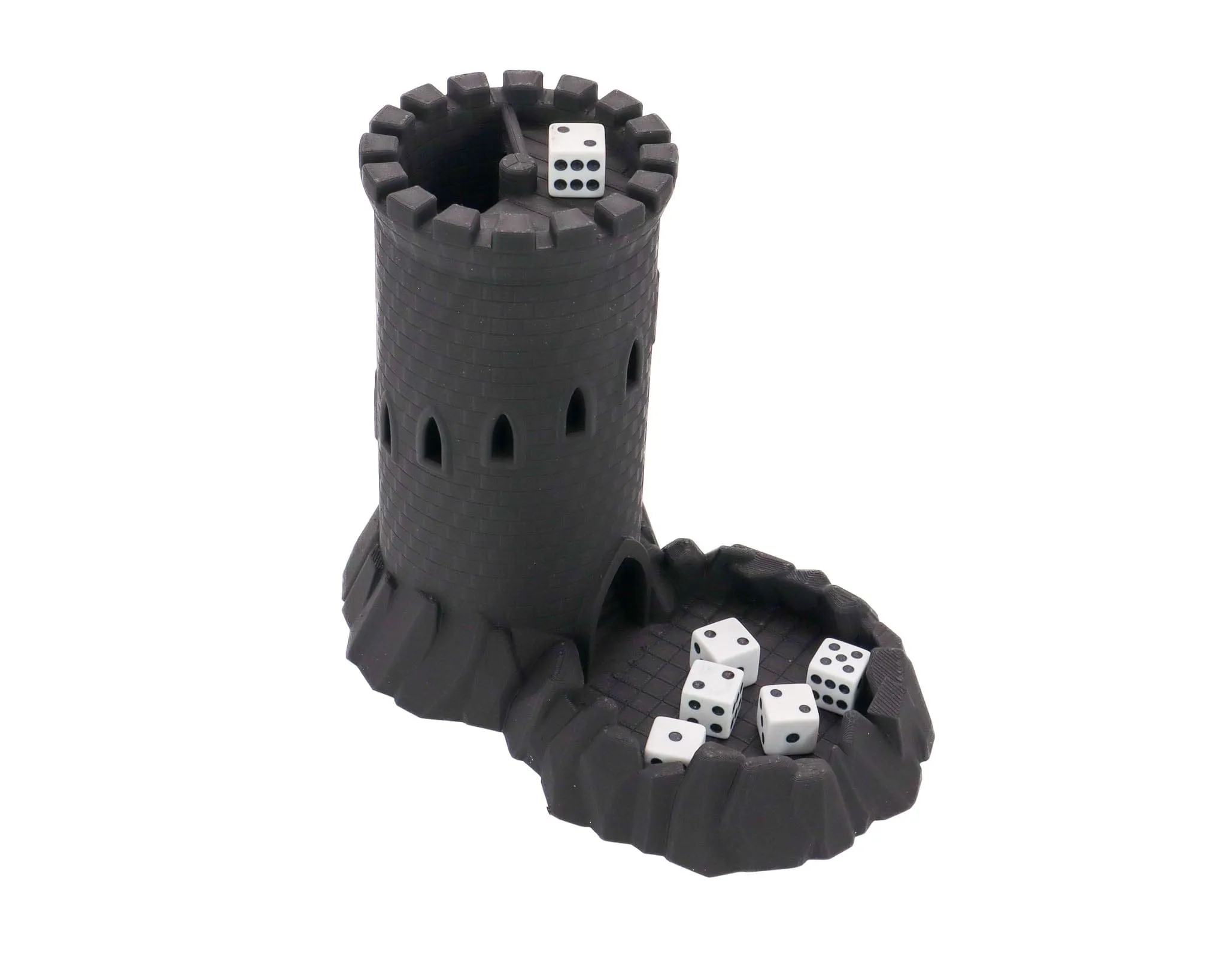 Large Medieval Castle Dice Tower - 3D Board Game Accessory - Dungeons & Dragons and Dice Games