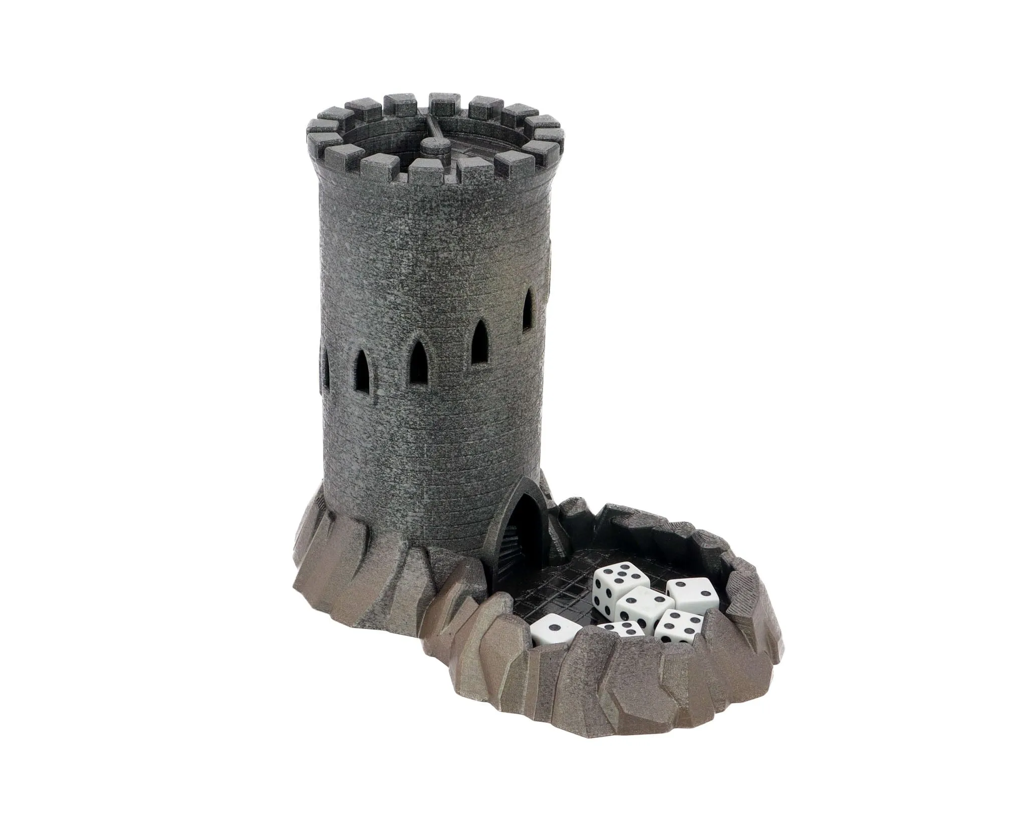 Large Medieval Castle Dice Tower - 3D Board Game Accessory - Dungeons & Dragons and Dice Games