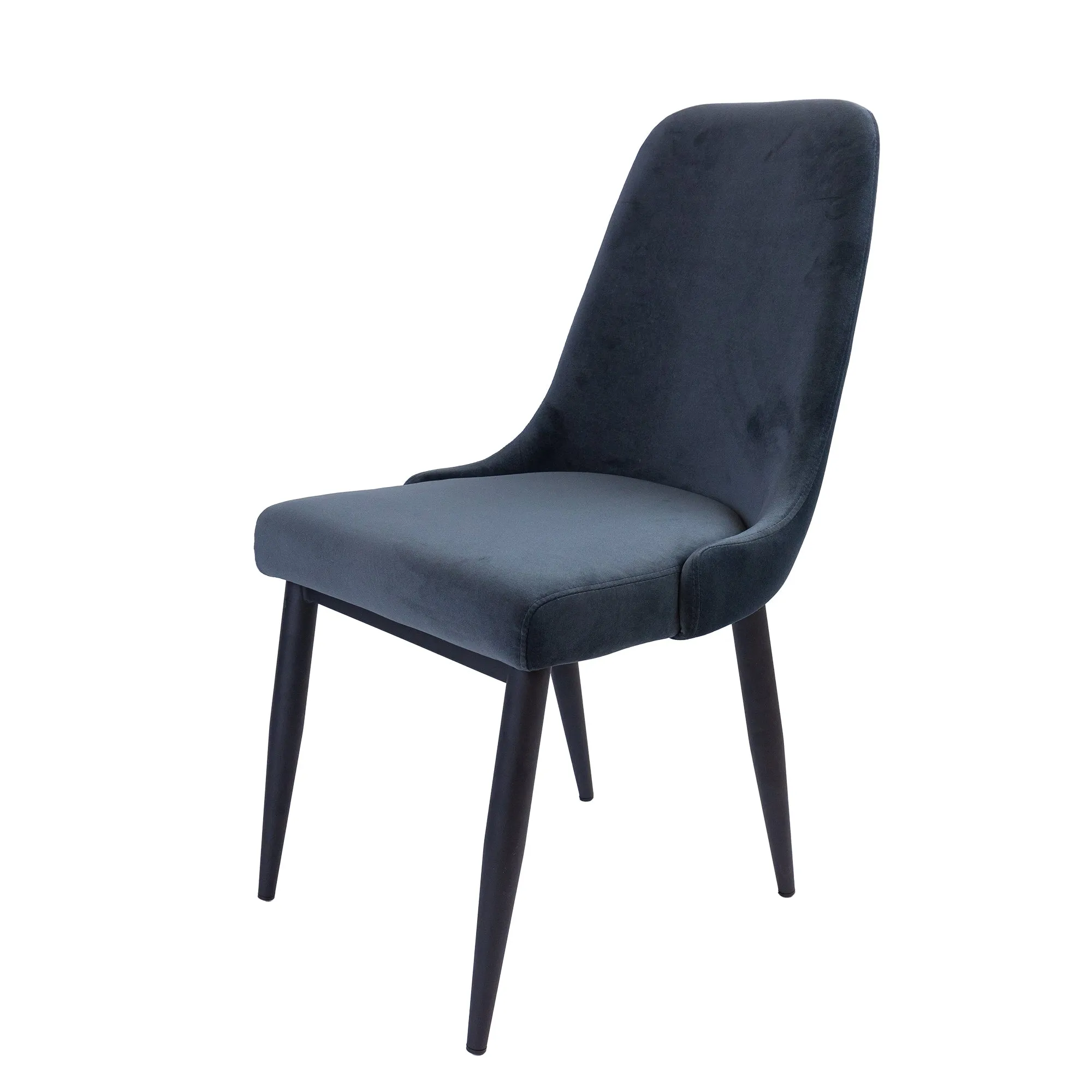 Mid-Century Velvet Dining Chairs Set of 8 with Metal Frame