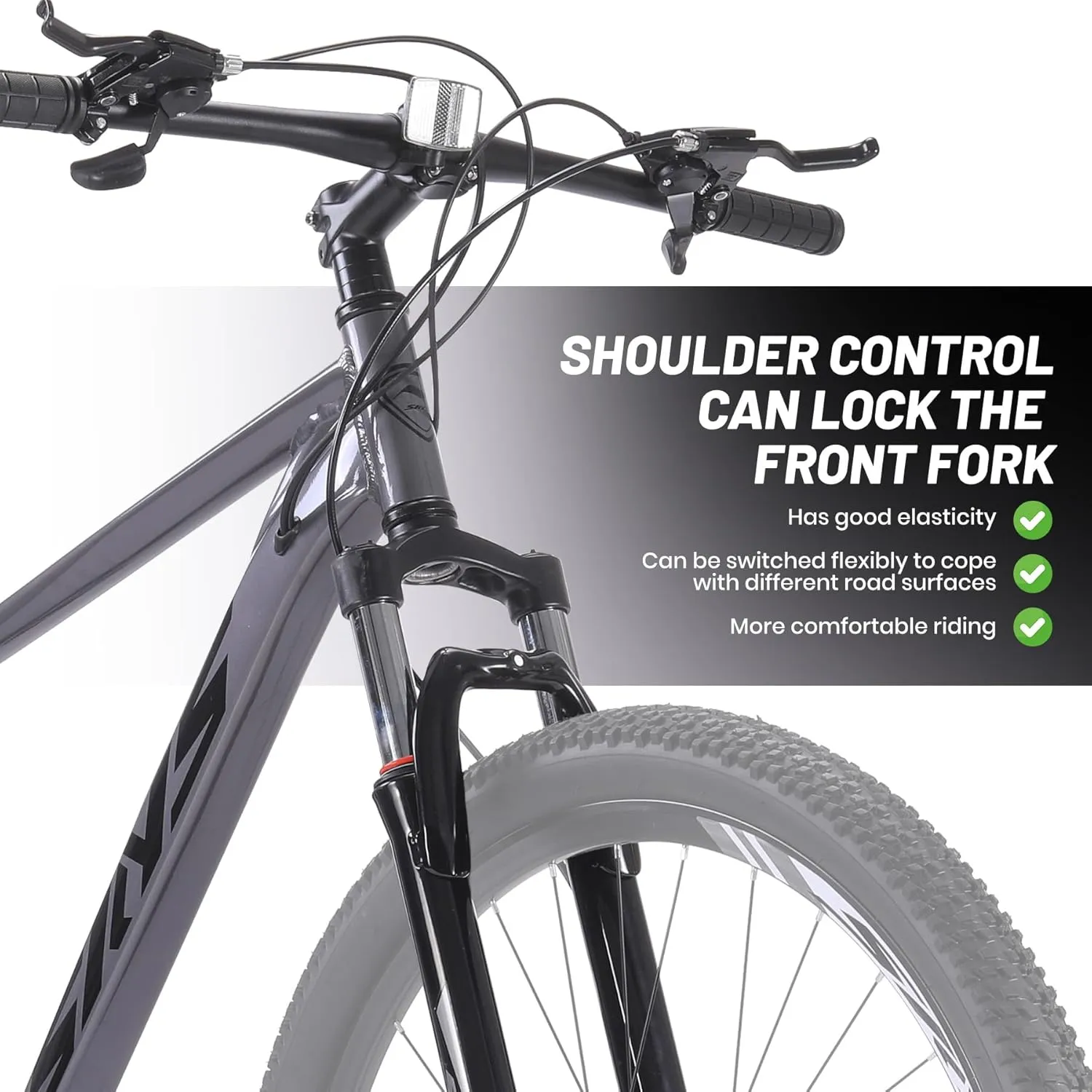 Mountain Bike-29 Inch Mountain Bike- 19 inch Aluminium Frame, 2.1 Inch Tires,9/21-Speed Options, Advanced Suspension Fork, Ergonomic Seat, Disc Brakes