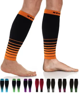 NEWZILL Calf Compression Sleeve for Men & Women | Footless Compression Socks for Shin Splint Pain Relief, Varicose Veins | Perfect Leg Sleeve for Running, Travel, Nursing, Cycling, Work and Fitness