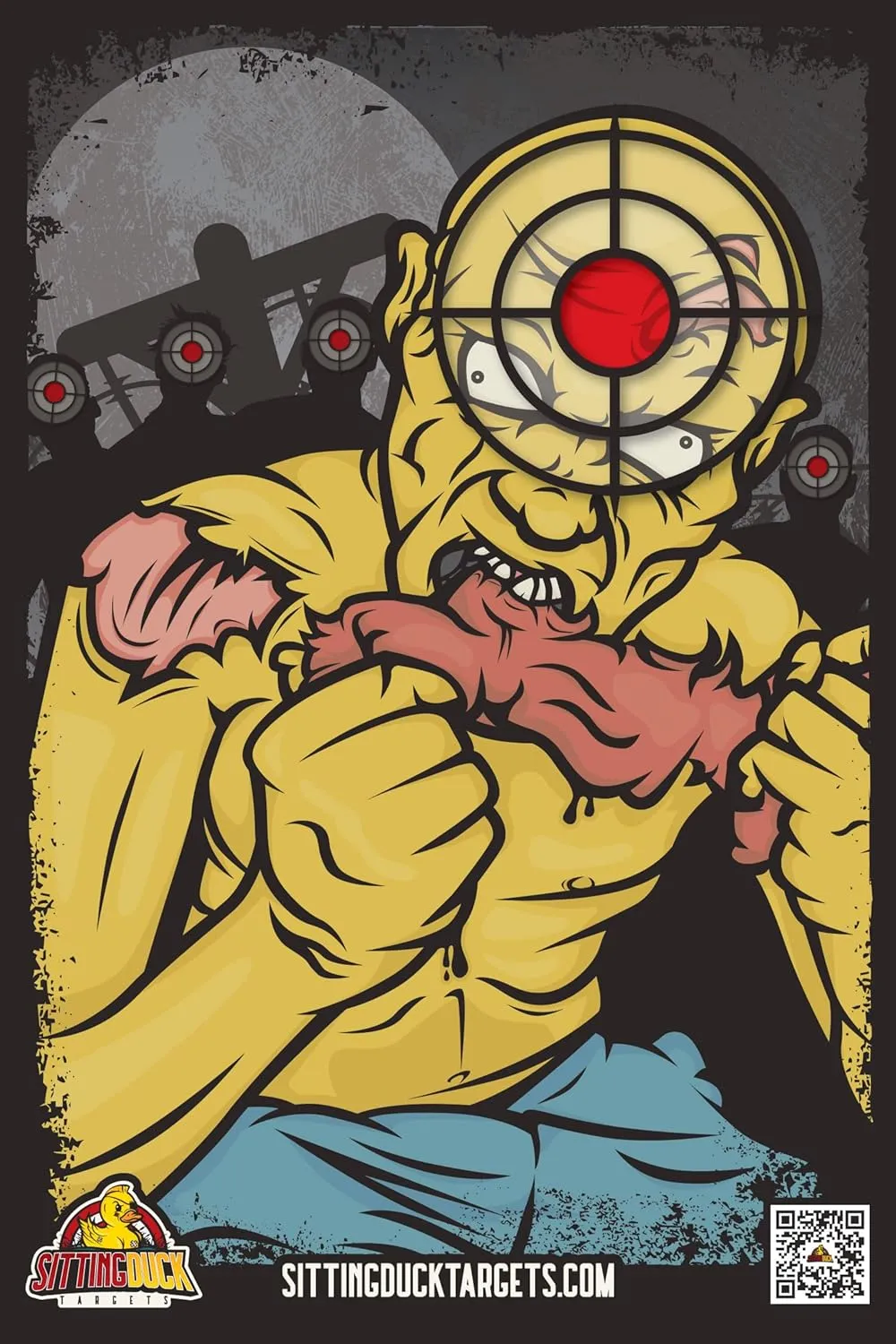 Premium Zombie Target Variety Pack | Better Designs | Better Quality | Better Targets | 12x18 Inch Zombie Targets | Sitting Duck Targets