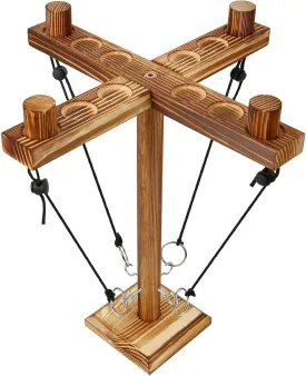 Ring Toss Game for Adults, Fun Hook and Ring Game with Carrying Bag, Outdoor Indoor Party Game, Board Games for Family, Bar, Party, Game Nights
