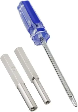 Security Tri-wing Y Trigram Screwdriver 3.8mm 4.5mm Nut Bits for Nintendo NES SNES N64 Wii NDS, Gamecube, Gameboy Advance Sega Game Gear Tool Kit