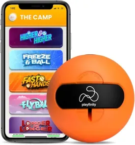 SmartBall For Kids | Squishy Ball with Sensors and App | Learn to Throw and Catch, Play Games and Compete Globally | For Early Hand-eye Coordination | Tracks Bounces, Drops, Speed and More!