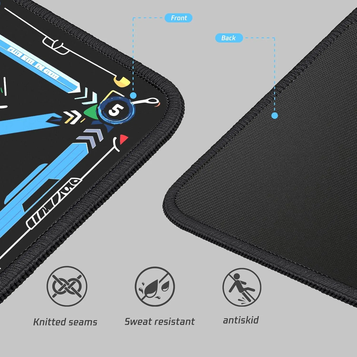 Soccer Training Mat with Silent Shock Absorption and Non-Slip Base for Footwork Training and Ball Mastery(Belt Version)
