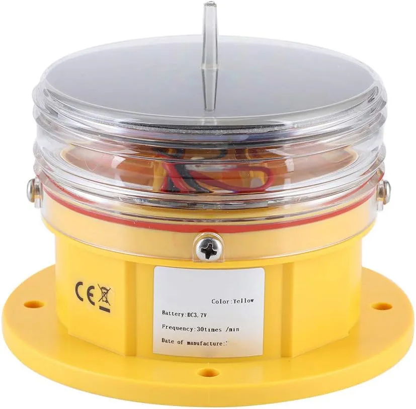 Solar Beacon Light for TX LS C LED Solar Power Sidelight Ship Marine Dock Barge Safety Beacon Flashing Light LED Lighting
