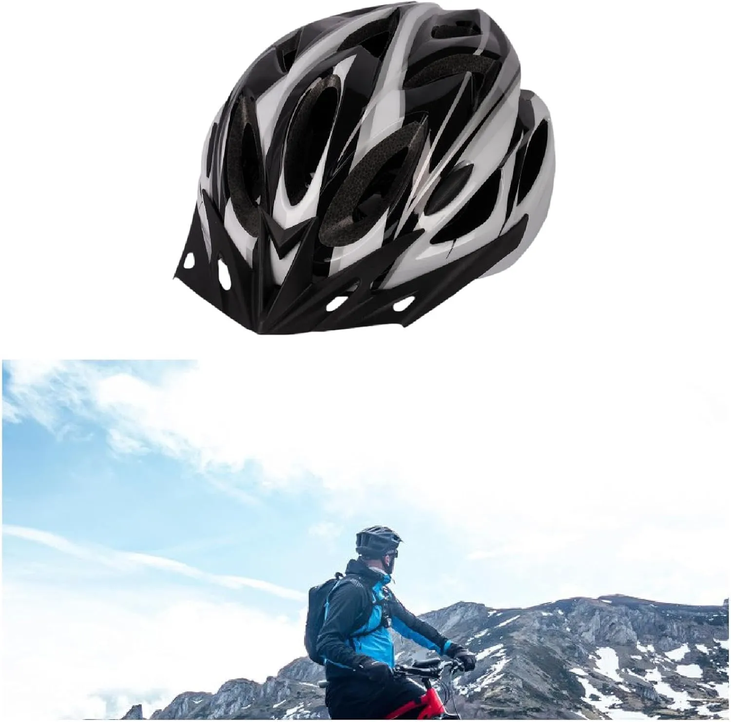 Sports Helmets Cycling Helmet Comfortable Shockproof Bike Helmet for Biking Roller Skate Commuting