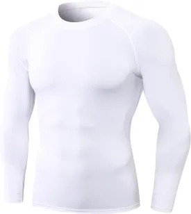SPVISE Men's Compression Shirt Long Sleeve Athletic Workout T-Shirts Top Active Sport Baselayer Undershirt Gear Shirt Dry Fit