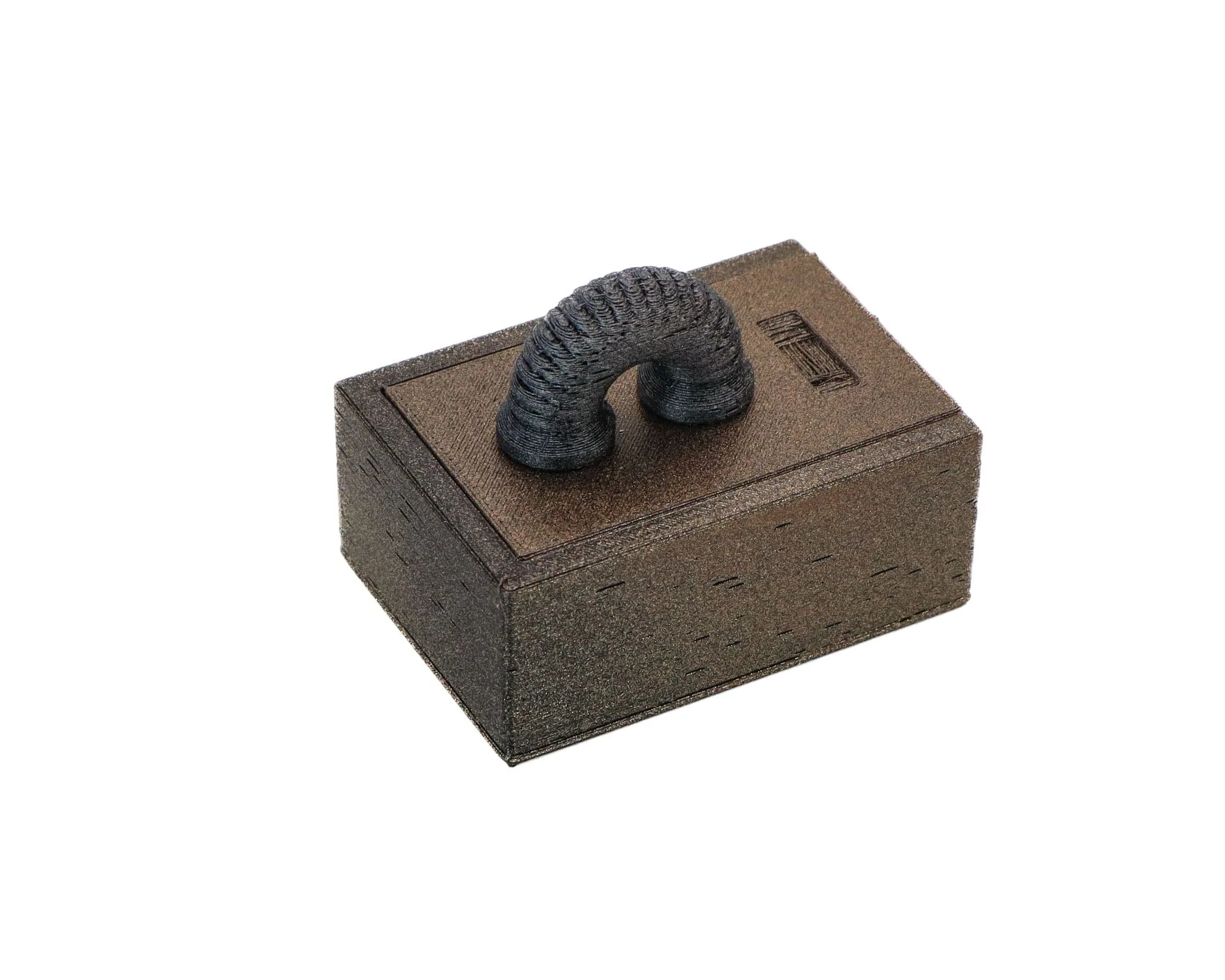 Steampunk D16 Dice Storage Box - Board Game Accessory