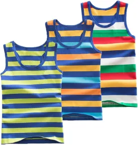 Toddler Baby Boys Tank Soft Cotton Sleeveless Top Undershirts Pack of 3