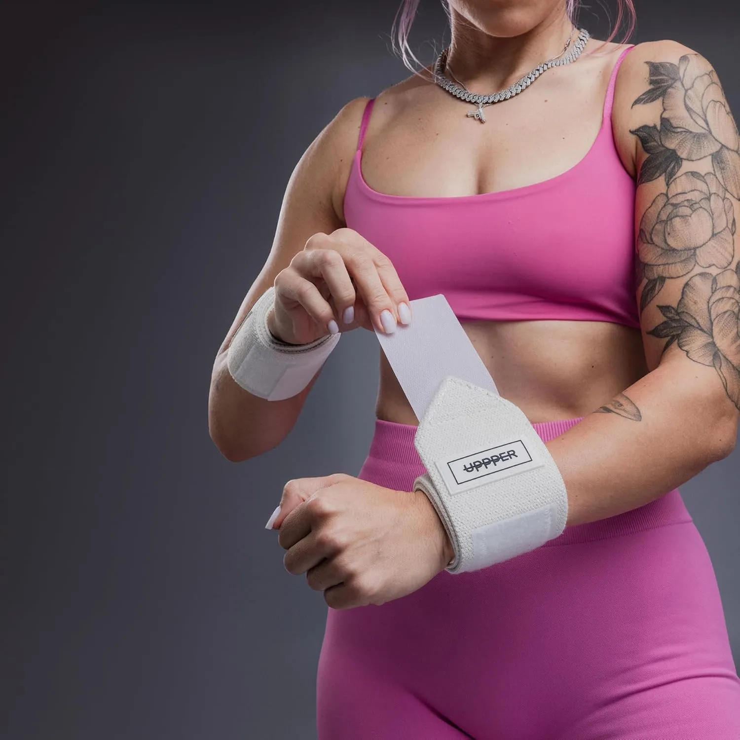 UPPPER Wrist Wraps for Weightlifting - 19" Wrist Support with Thumb Loop for Bench Press, Powerlifting, and Gym Workouts - Men & Women | Premium Fitness Gear