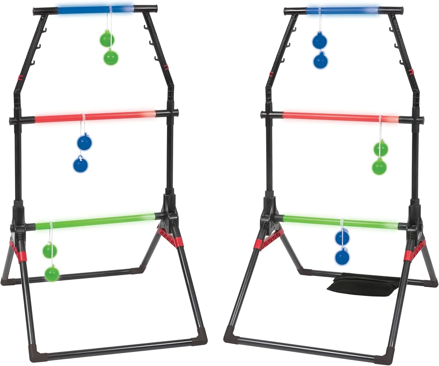 Wild Sports Light-Up Ladderball Set - LED Powered Ladder Balls Set - Includes 6 Light-up Bolos
