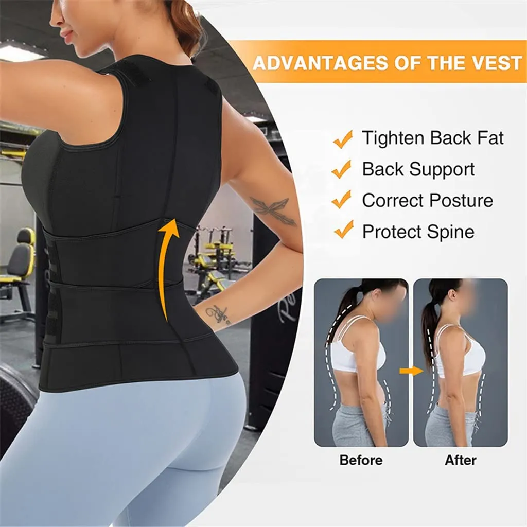Women Adjustable Posture Corrector Back Support Strap Shoulder Lumbar Waist Spine Relief Orthopedic Belt(S code)